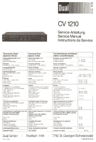 Dual CV-1210-Service-Manual 